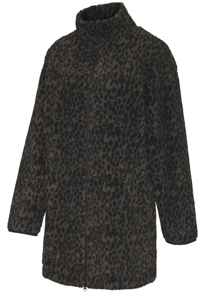 LASCANA Fleecejacke mit elegentem Leomuster – Bild 4 von 5