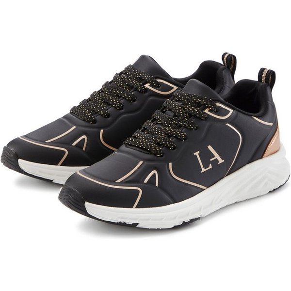 LASCANA Freizeitschuh, Schnürschuh, Turnschuhe, Sneaker mit Farbakzenten VEGAN
