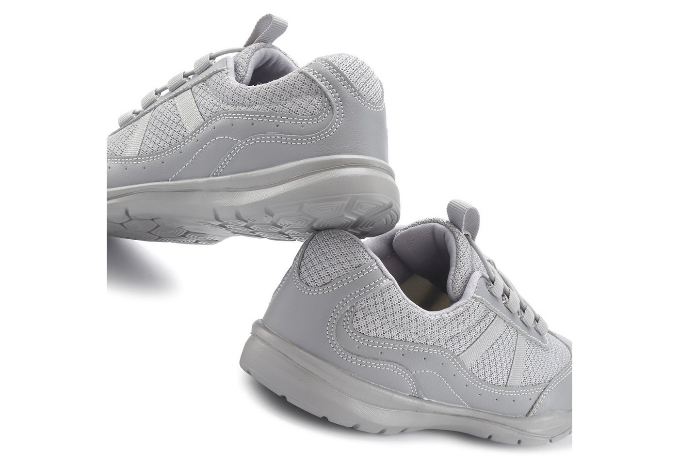 LASCANA Freizeitschuh, Halbschuh, Turnschuhe, Slip-On-Sneaker, Sneaker zum Reinschlüpfen mit elastischen Schnürbändern VEGAN – Bild 5 von 5