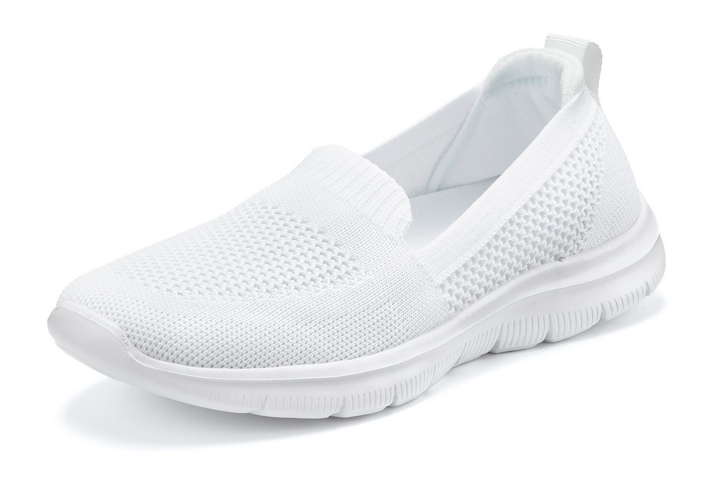 LASCANA Halbschuh, Sneaker, Slip-On-Sneaker, Slipper aus bequemen Textil-Material zum Reinschlüpfen VEGAN – Bild 3 von 5