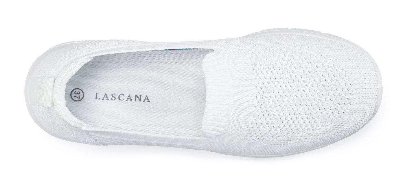 LASCANA Halbschuh, Sneaker, Slip-On-Sneaker, Slipper aus bequemen Textil-Material zum Reinschlüpfen VEGAN – Bild 4 von 5