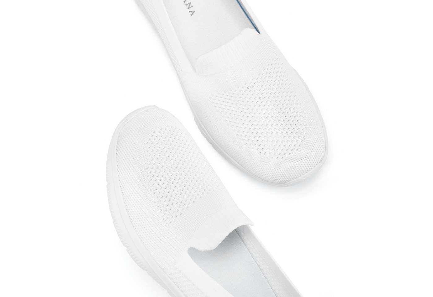 LASCANA Halbschuh, Sneaker, Slip-On-Sneaker, Slipper aus bequemen Textil-Material zum Reinschlüpfen VEGAN – Bild 5 von 5
