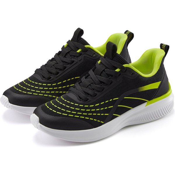 LASCANA Halbschuh, Schnürschuh, Freizeitschuh, Turnschuhe, Sneaker aus Textil mit Farbakzenten