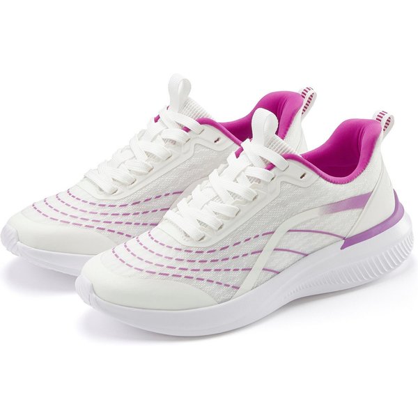 LASCANA Halbschuh, Schnürschuh, Freizeitschuh, Turnschuhe, Sneaker aus Textil mit Farbakzenten