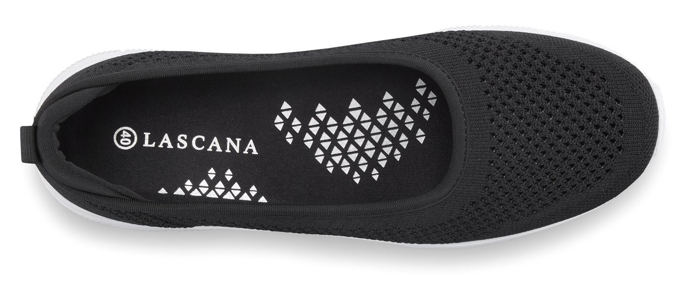LASCANA Halbschuh, Slip-On-Sneaker, Sneaker Ballerinas zum Reinschlüpfen VEGAN – Bild 4 von 5