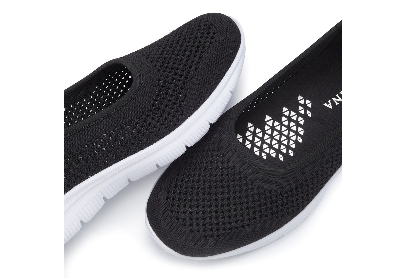 LASCANA Halbschuh, Slip-On-Sneaker, Sneaker Ballerinas zum Reinschlüpfen VEGAN – Bild 5 von 5
