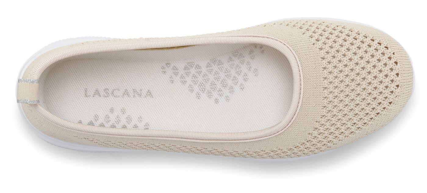 LASCANA Halbschuh, Slip-On-Sneaker, Sneaker Ballerinas zum Reinschlüpfen VEGAN – Bild 3 von 5