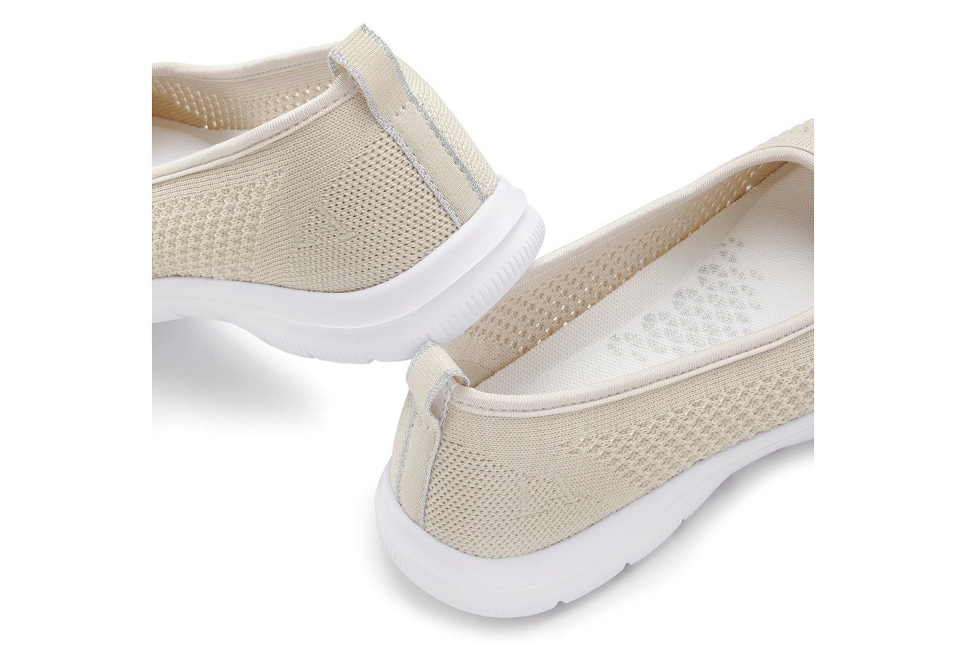 LASCANA Halbschuh, Slip-On-Sneaker, Sneaker Ballerinas zum Reinschlüpfen VEGAN – Bild 5 von 5