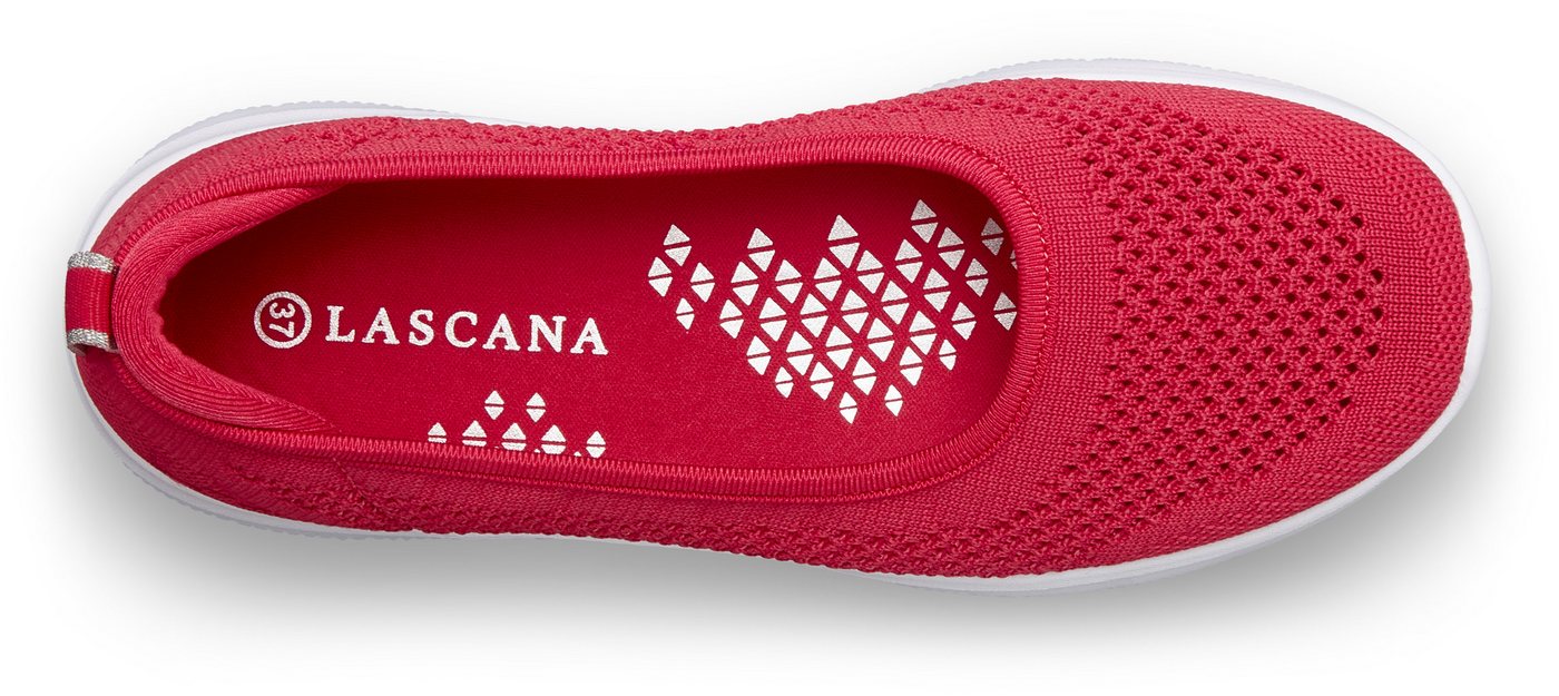 LASCANA Halbschuh, Slip-On-Sneaker, Sneaker Ballerinas zum Reinschlüpfen VEGAN – Bild 4 von 5