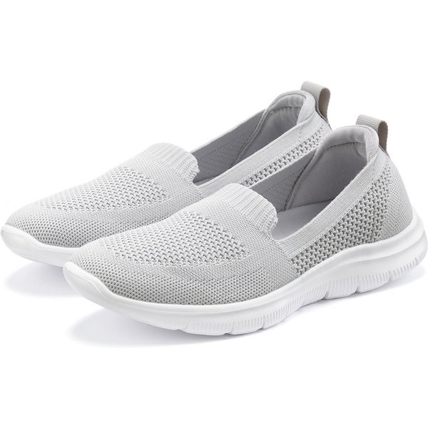 LASCANA Halbschuh, Sneaker, Slip-On-Sneaker, Slipper aus bequemen Textil-Material zum Reinschlüpfen VEGAN