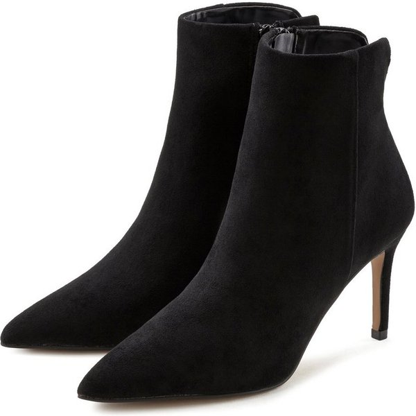 LASCANA Herbststiefelette, Stiefel, High-Heel-Stiefelette in elegant spitz zulaufender Form VEGAN