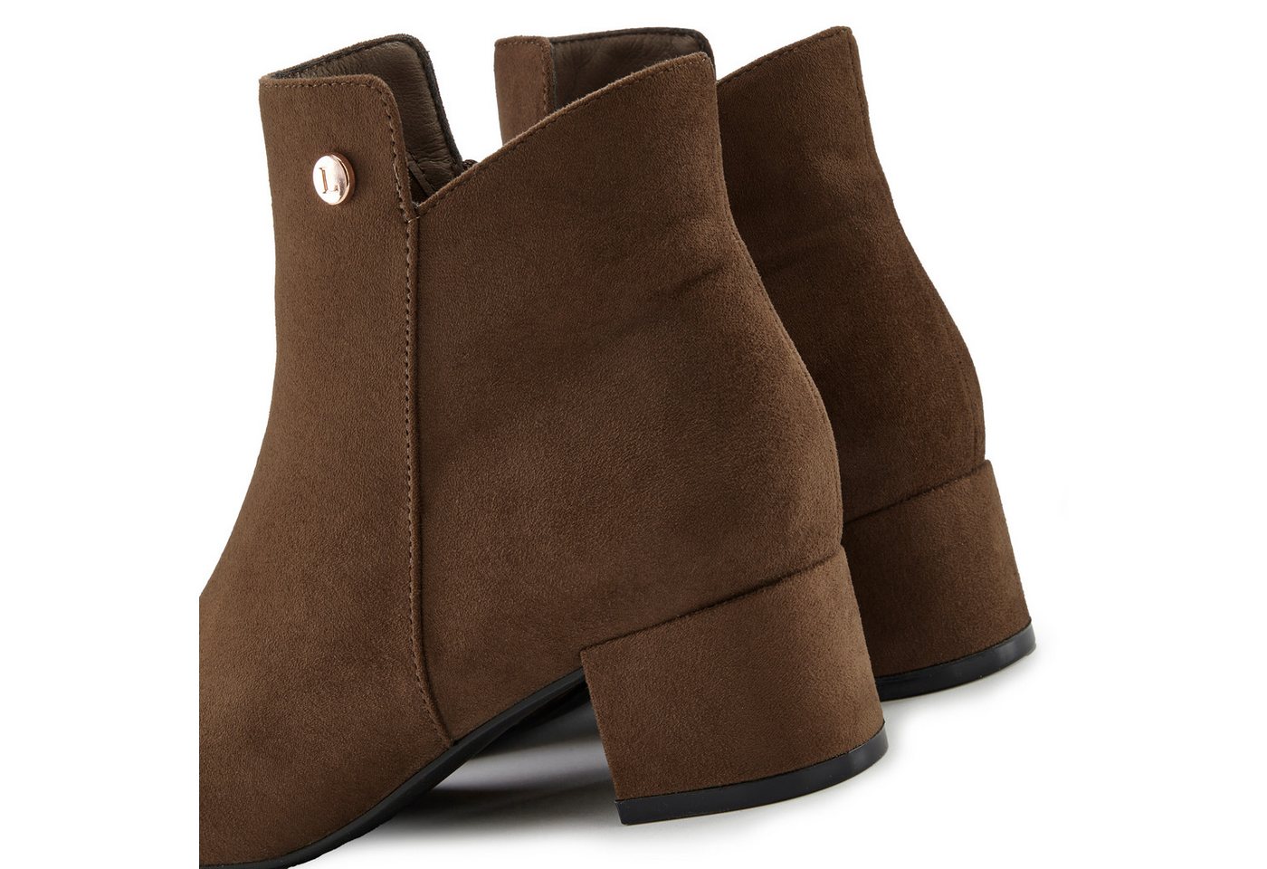 LASCANA Herbststiefelette, Ankle Boots, Stiefel, Stiefelette mit bequemen Blockabsatz VEGAN – Bild 5 von 5