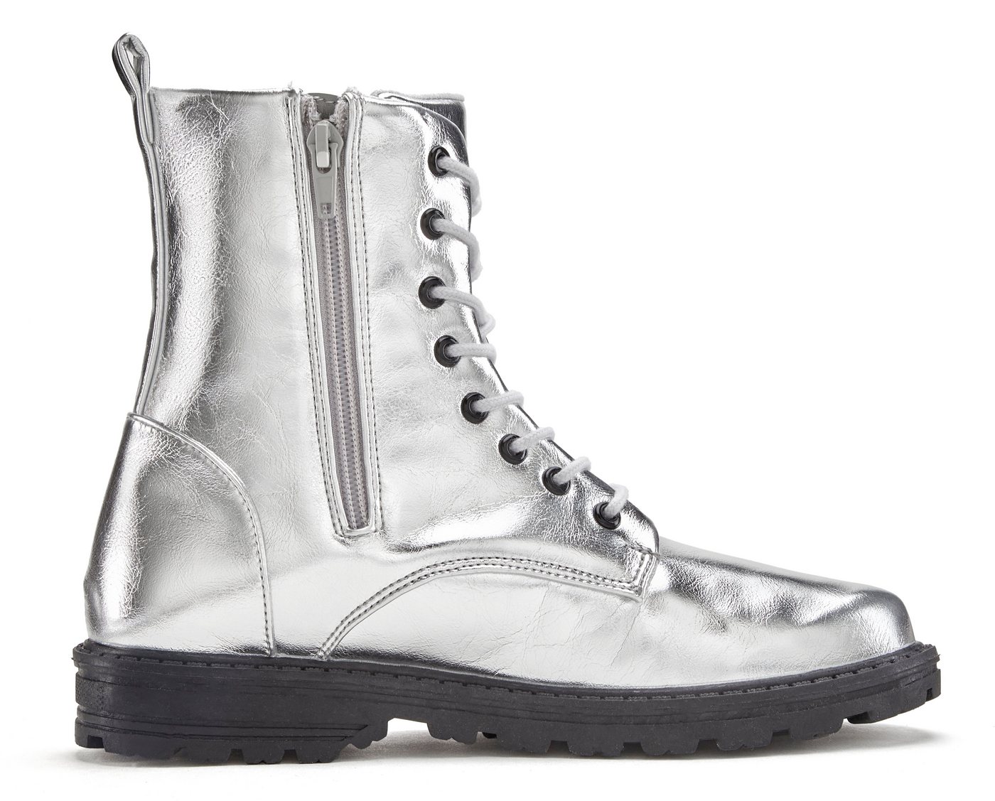 LASCANA Herbststiefelette, Boots, Stiefel, Stiefelette im angesagten Metallic-Look VEGAN – Bild 5 von 5