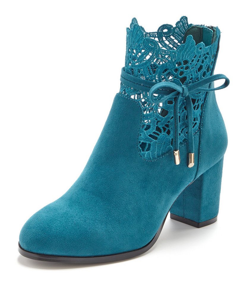 LASCANA Herbststiefelette, Ankle Boot, Stiefel, High-Heel-Stiefelette mit modischer Spitze und bequemen Blockabsatz – Bild 2 von 5