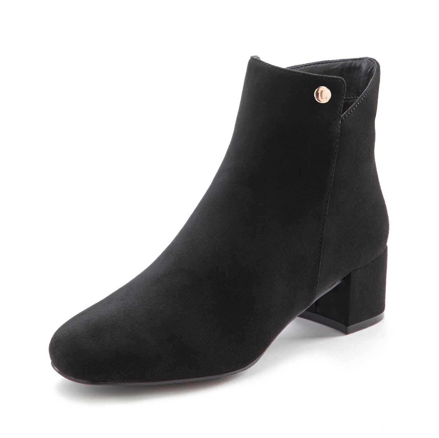 LASCANA Herbststiefelette, Ankle Boots, Stiefel, Stiefelette mit bequemen Blockabsatz VEGAN – Bild 3 von 5