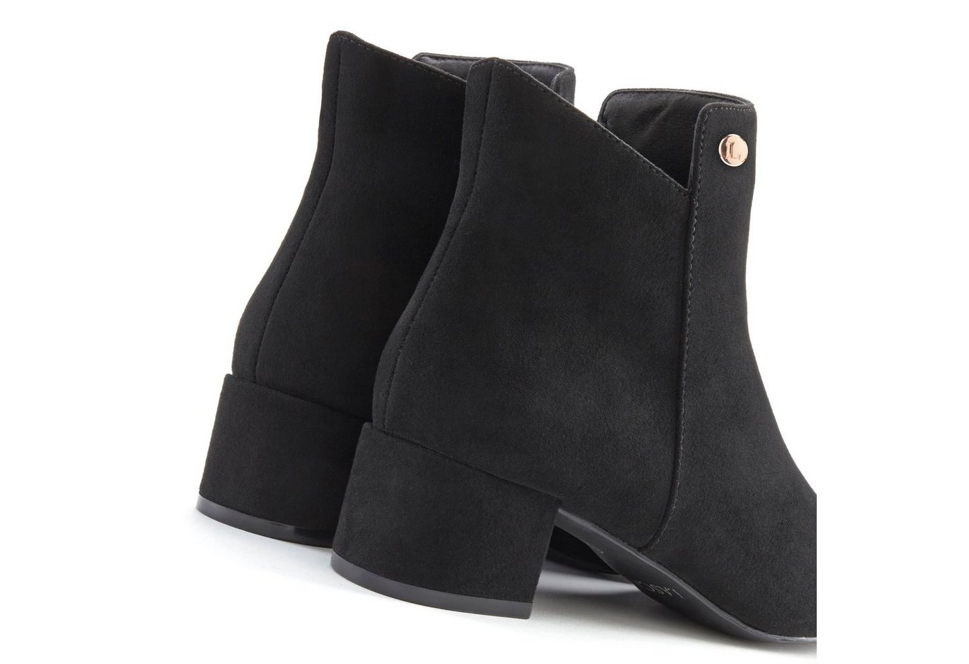 LASCANA Herbststiefelette, Ankle Boots, Stiefel, Stiefelette mit bequemen Blockabsatz VEGAN – Bild 5 von 5