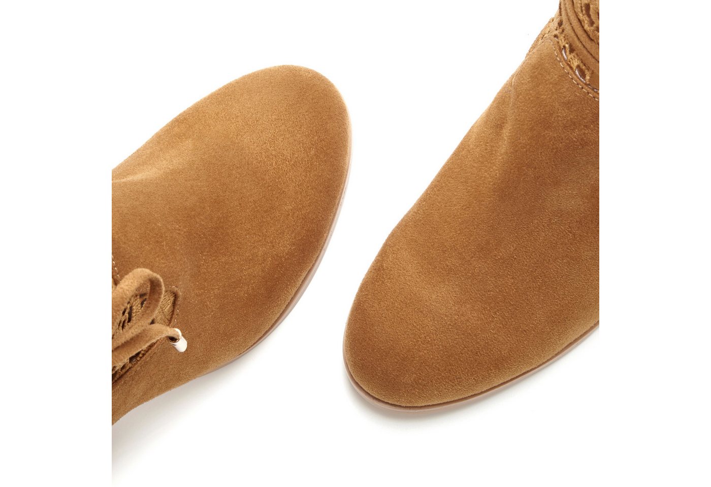 LASCANA Herbststiefelette, Ankle Boot, Stiefel, High-Heel-Stiefelette mit modischer Spitze und bequemen Blockabsatz – Bild 5 von 5
