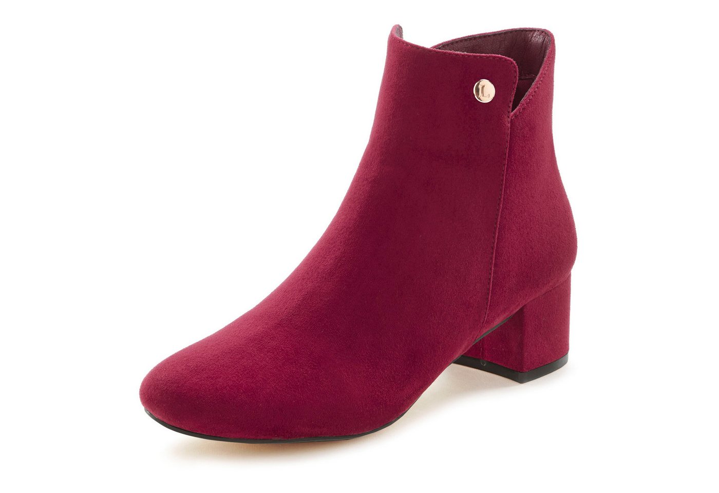 LASCANA Herbststiefelette, Ankle Boots, Stiefel, Stiefelette mit bequemen Blockabsatz VEGAN – Bild 2 von 5