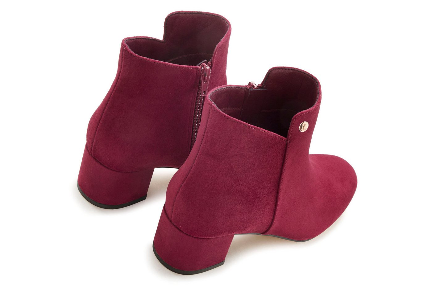 LASCANA Herbststiefelette, Ankle Boots, Stiefel, Stiefelette mit bequemen Blockabsatz VEGAN – Bild 5 von 5