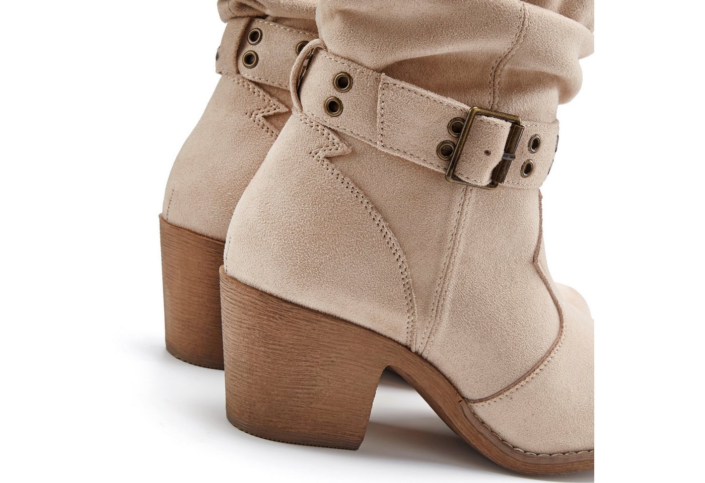 LASCANA Herbststiefelette, Cowboy Stiefelette Cowboy Boots, Western Stiefelette, Ankleboots VEGAN – Bild 5 von 5