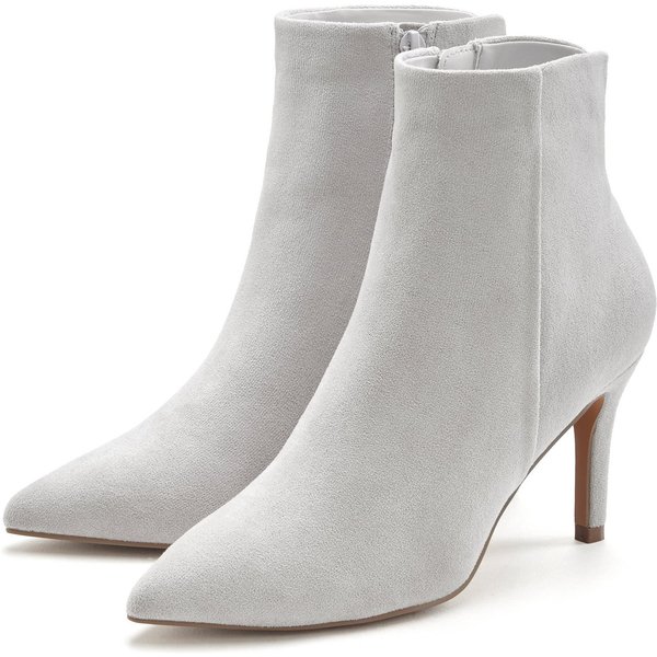 LASCANA Herbststiefelette, Stiefel, High-Heel-Stiefelette in elegant spitz zulaufender Form VEGAN