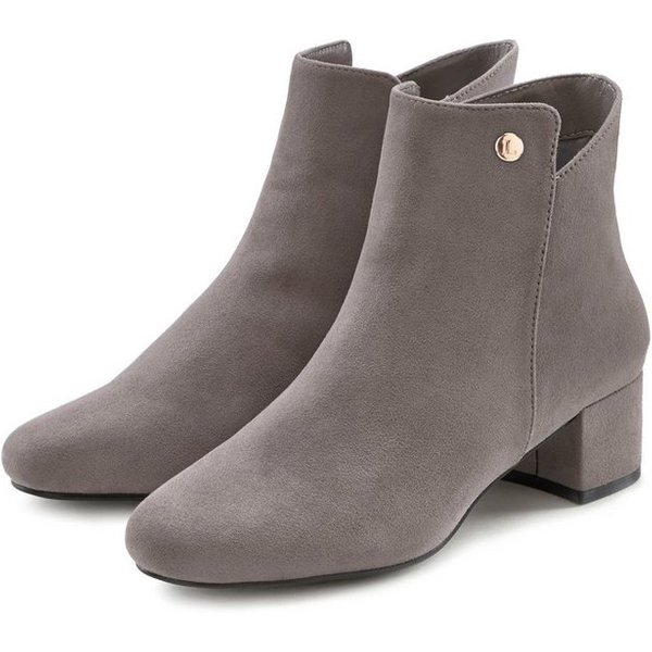 LASCANA Herbststiefelette, Ankle Boots, Stiefel, Stiefelette mit bequemen Blockabsatz VEGAN