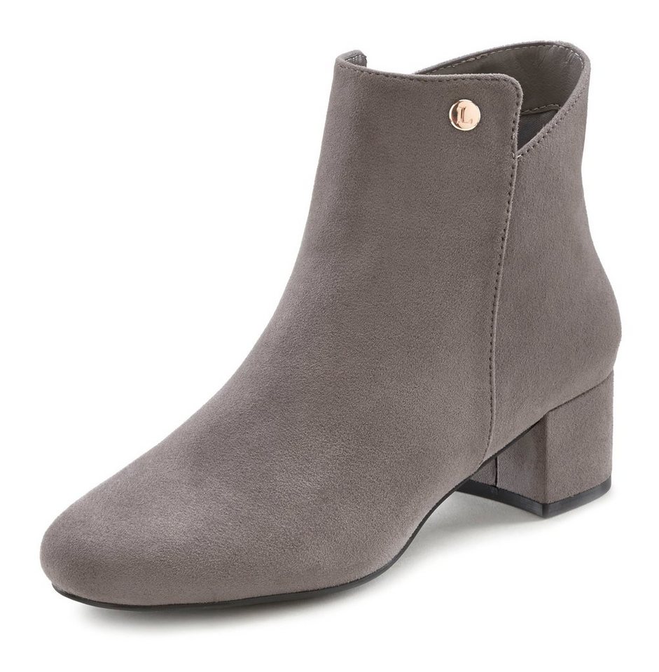LASCANA Herbststiefelette, Ankle Boots, Stiefel, Stiefelette mit bequemen Blockabsatz VEGAN – Bild 2 von 5