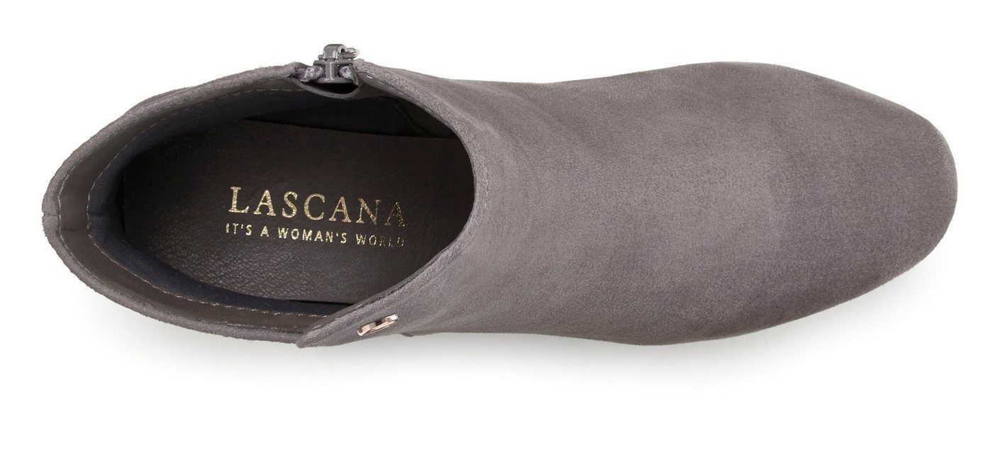 LASCANA Herbststiefelette, Ankle Boots, Stiefel, Stiefelette mit bequemen Blockabsatz VEGAN – Bild 3 von 5