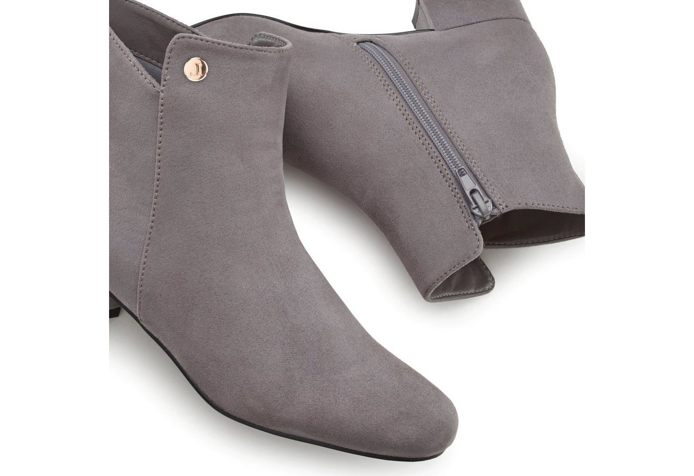 LASCANA Herbststiefelette, Ankle Boots, Stiefel, Stiefelette mit bequemen Blockabsatz VEGAN – Bild 4 von 5
