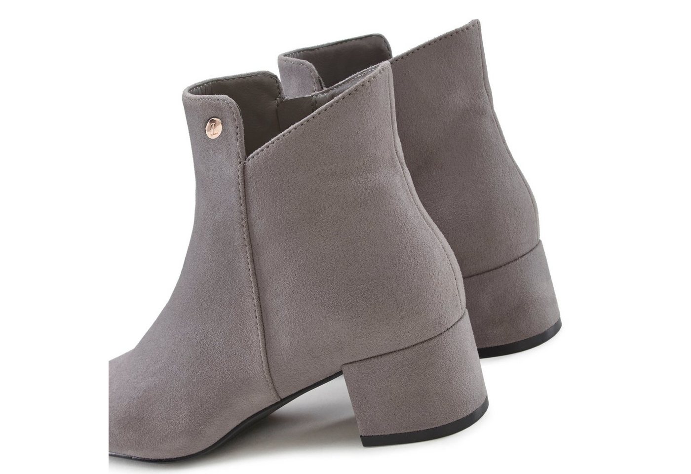 LASCANA Herbststiefelette, Ankle Boots, Stiefel, Stiefelette mit bequemen Blockabsatz VEGAN – Bild 5 von 5