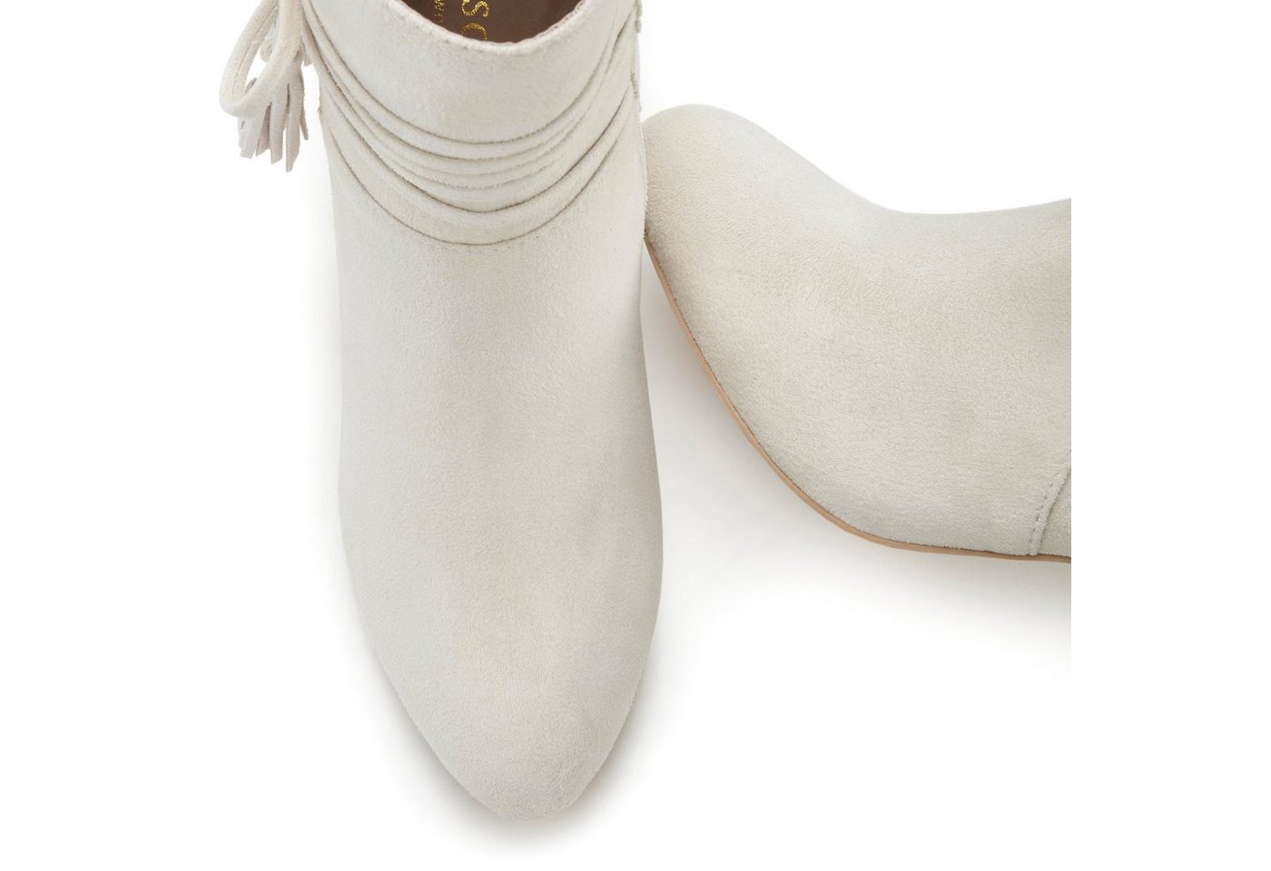 LASCANA High-Heel-Stiefelette, Ankle Boots, Stiefel, Stiefelette mit Blockabsatz und raffinierten Riemchen – Bild 4 von 5