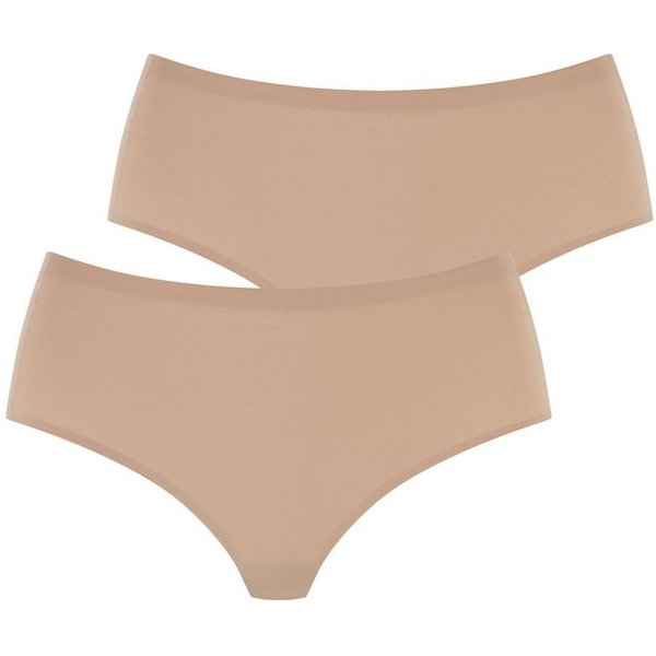 LASCANA High-Waist-String Superstretch (2er-Pack) nahtlose Verarbeitung, leichte Mikrofaserqualität