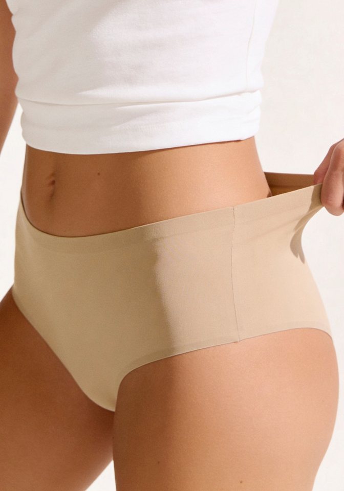 LASCANA High-Waist-String Superstretch (2er-Pack) nahtlose Verarbeitung, leichte Mikrofaserqualität – Bild 2 von 5