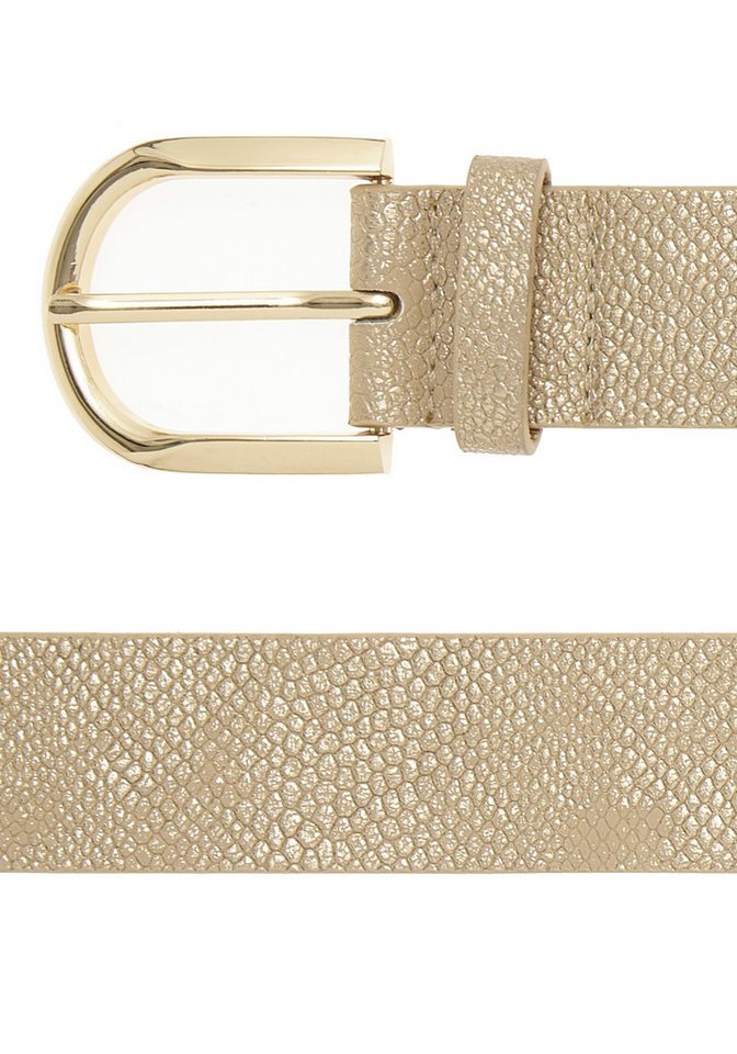 LASCANA Hüftgürtel Hosengürtel, Gürtel, Jeansgürtel, Anzuggürtel im modernen Metallic Animal-Look – Bild 3 von 3