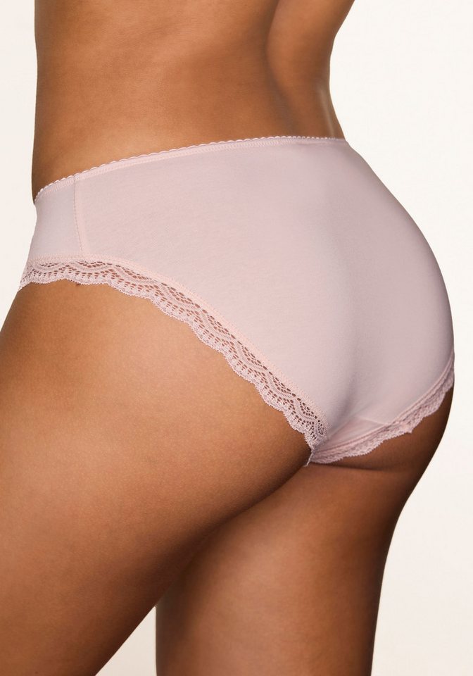 LASCANA Jazz-Pants Slips (5er-Pack) aus elastischer Baumwolle mit zarter Spitze, mit Aufbewahrungsbox – Bild 3 von 5