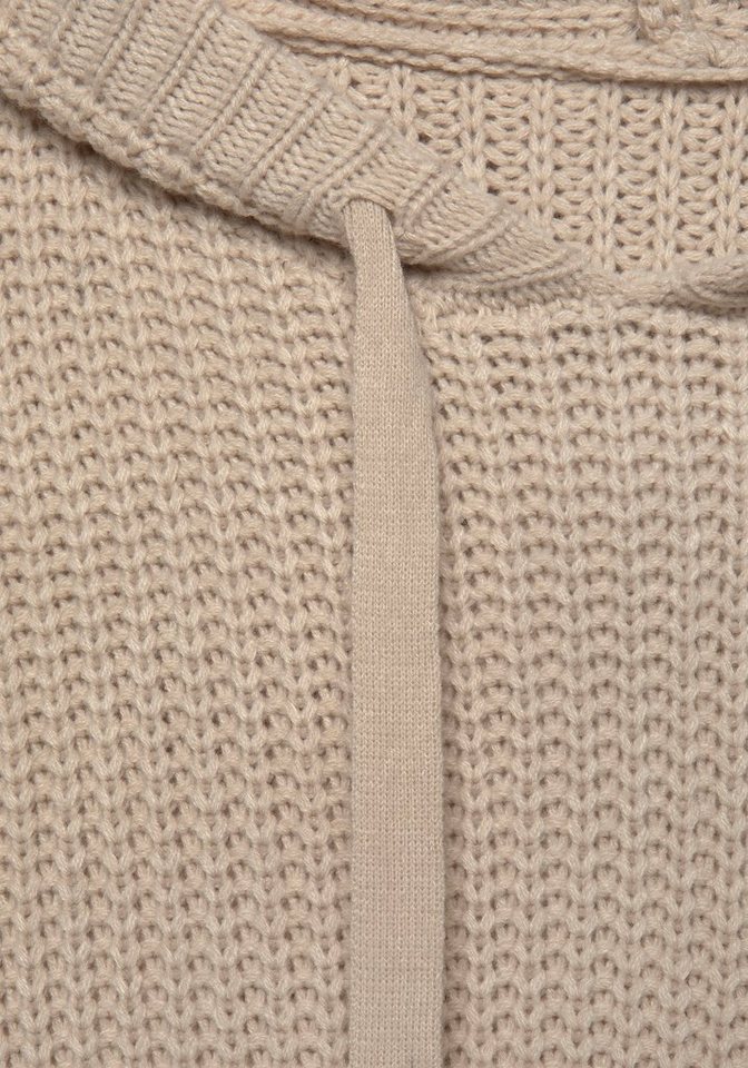 LASCANA Kapuzenpullover aus weichem Grobstrick weicher Strickpullover mit Kapuze, gestrickter Hoodie, Oversize,casual – Bild 5 von 5