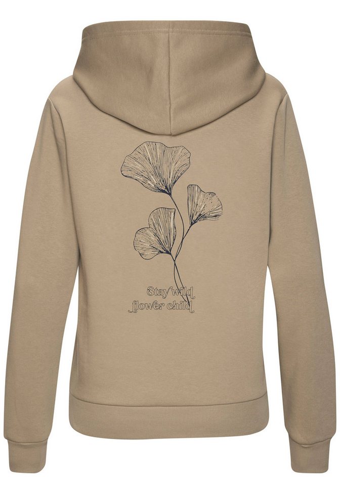 LASCANA Kapuzenpullover mit glänzendem Druck, Loungewear – Bild 4 von 5