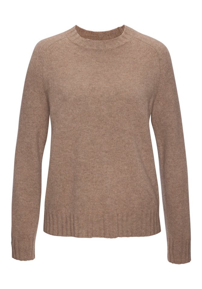 LASCANA Kaschmirpullover mit Rundhalsausschnitt aus superweicher Qualität lockerer Pullover aus reinem Kaschmir, Feinstrickpullover, Basic – Bild 2 von 5