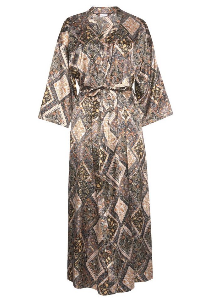 LASCANA Kimono, Langform, Polyestermischung, in edler Satin-Qualität – Bild 2 von 5
