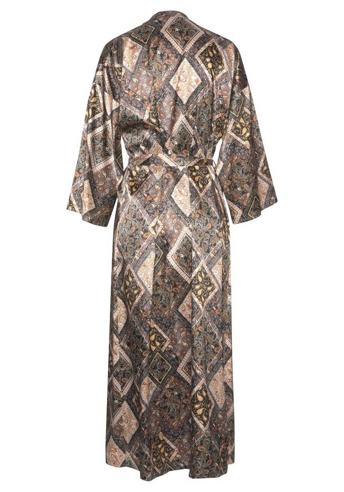 LASCANA Kimono, Langform, Polyestermischung, in edler Satin-Qualität – Bild 3 von 5