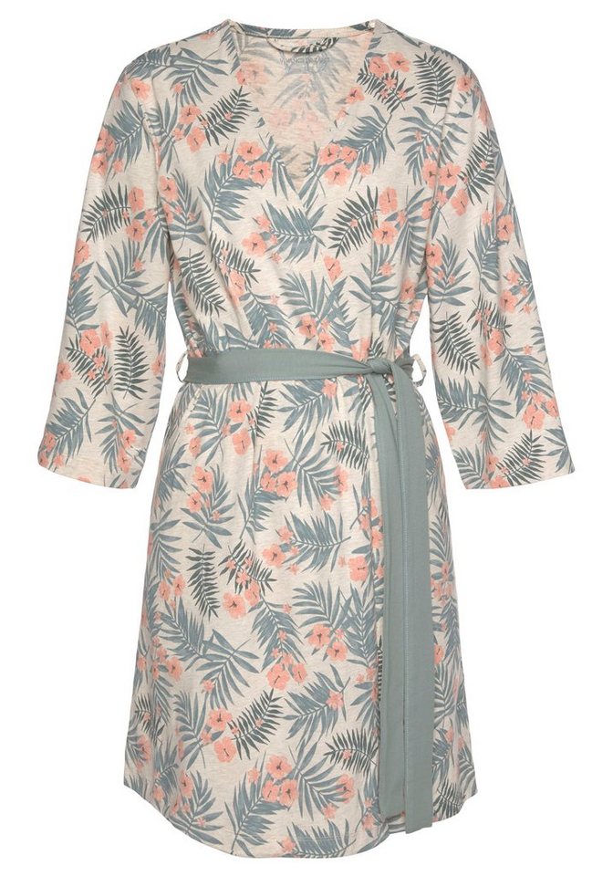 LASCANA Kimono, Kurzform, Baumwolle, Gürtel, in uni oder Allover-Druck – Bild 2 von 5