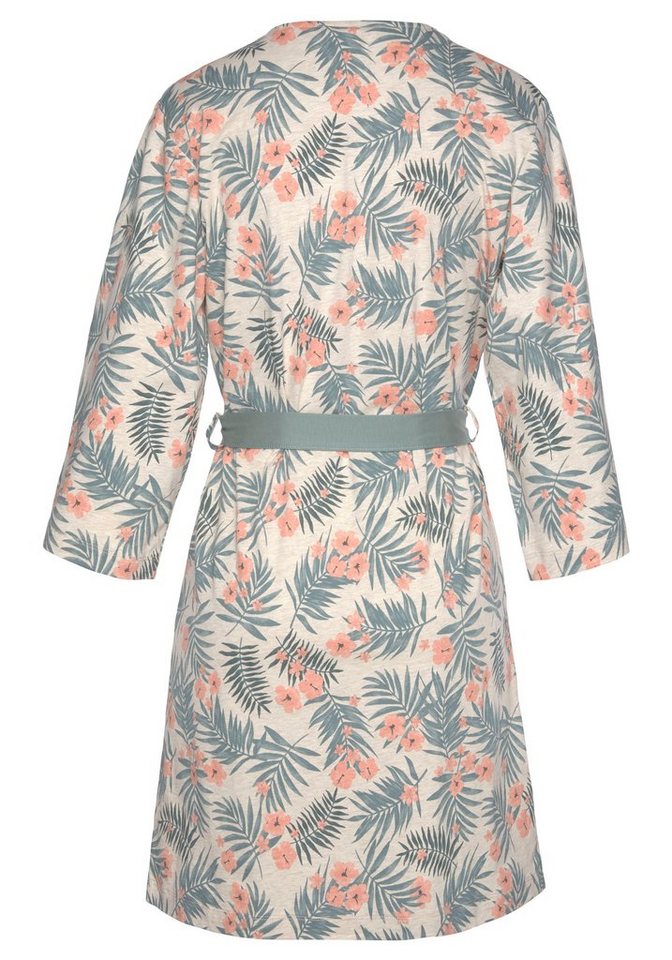 LASCANA Kimono, Kurzform, Baumwolle, Gürtel, in uni oder Allover-Druck – Bild 3 von 5