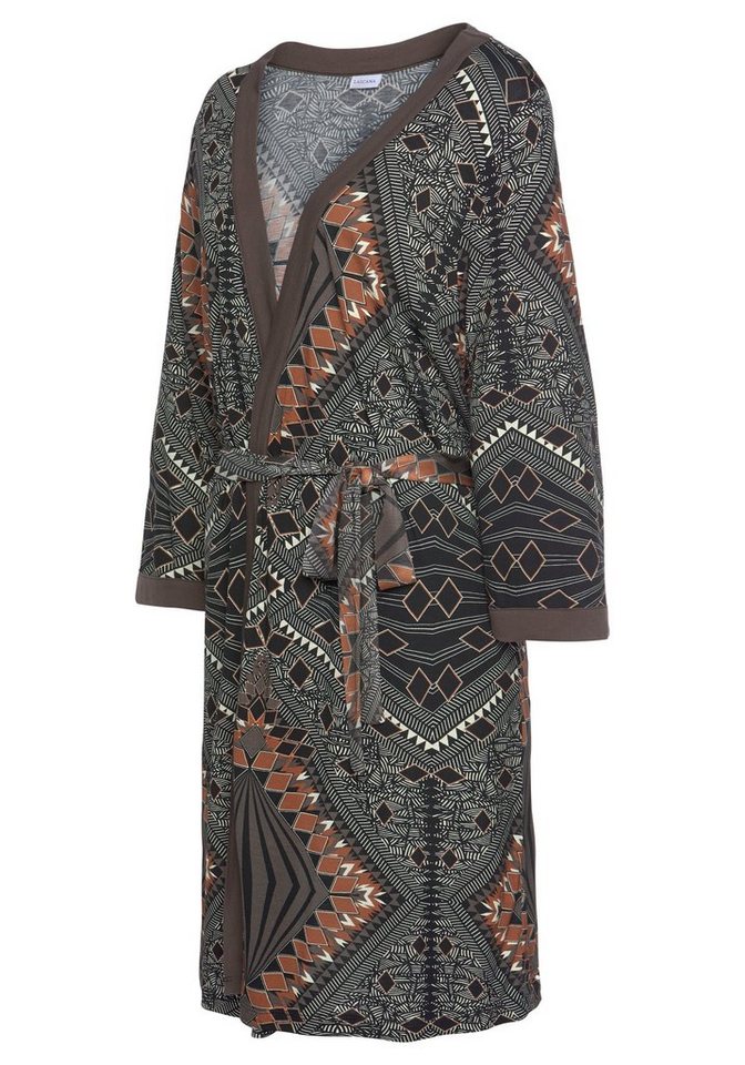 LASCANA Kimono, Kurzform, Viskose, Gürtel, mit Bindegürtel – Bild 4 von 5