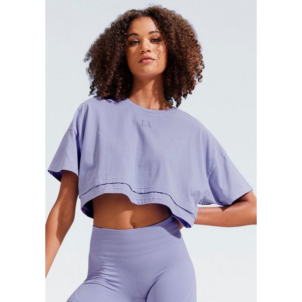 LASCANA Kurzarmshirt T-Shirt, weite Form mit Lagen-Look