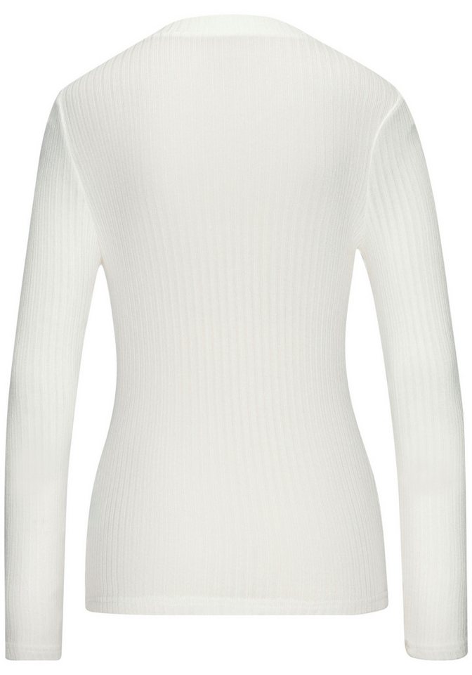 LASCANA Langarmshirt aus elastischem Viskose Rippstrick – Bild 3 von 5
