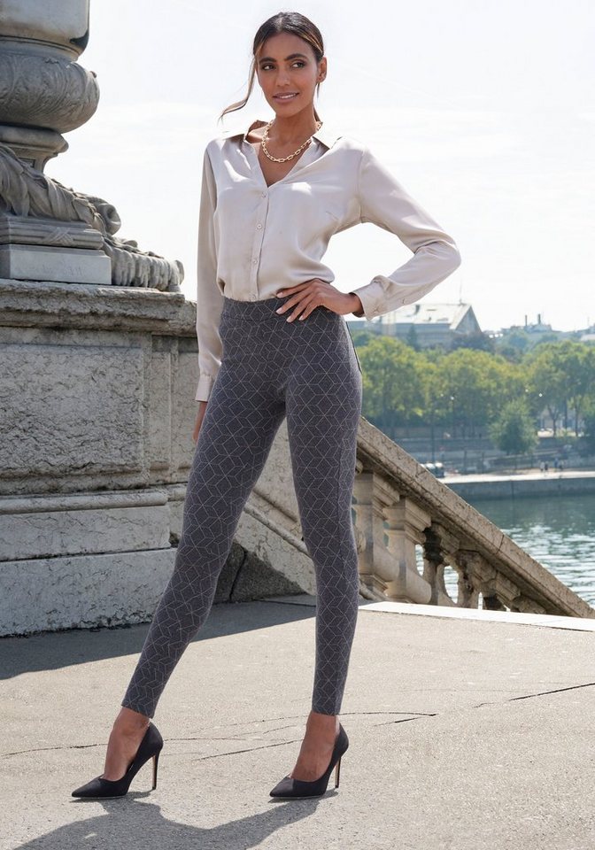 LASCANA Leggings mit Ajourstrickmuster – Bild 5 von 5