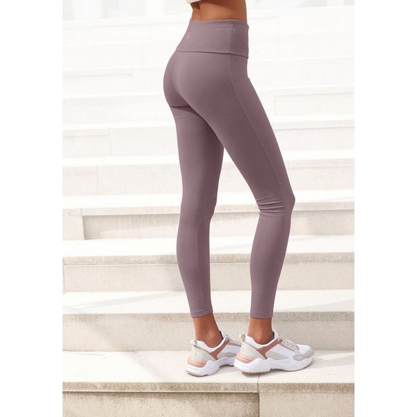 LASCANA Leggings mit breitem Bündchen, Loungewear