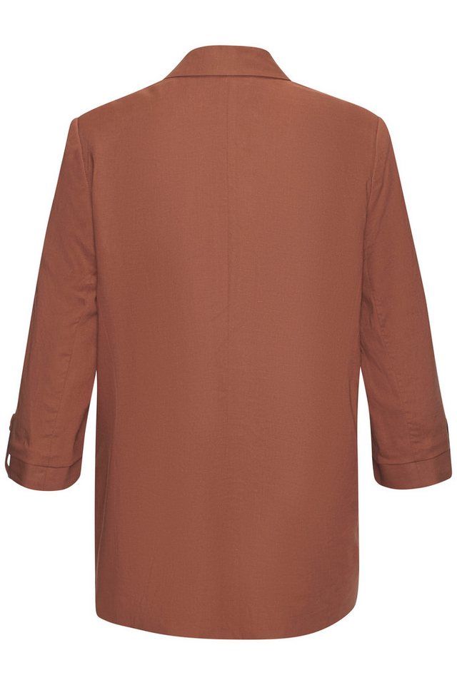 LASCANA Longblazer mit gerafften Ärmeln, aus leichter Webware mit Viskoseanteil leichter Sommerblazer, modische Blazerjacke, Business-Look, festlich – Bild 3 von 5
