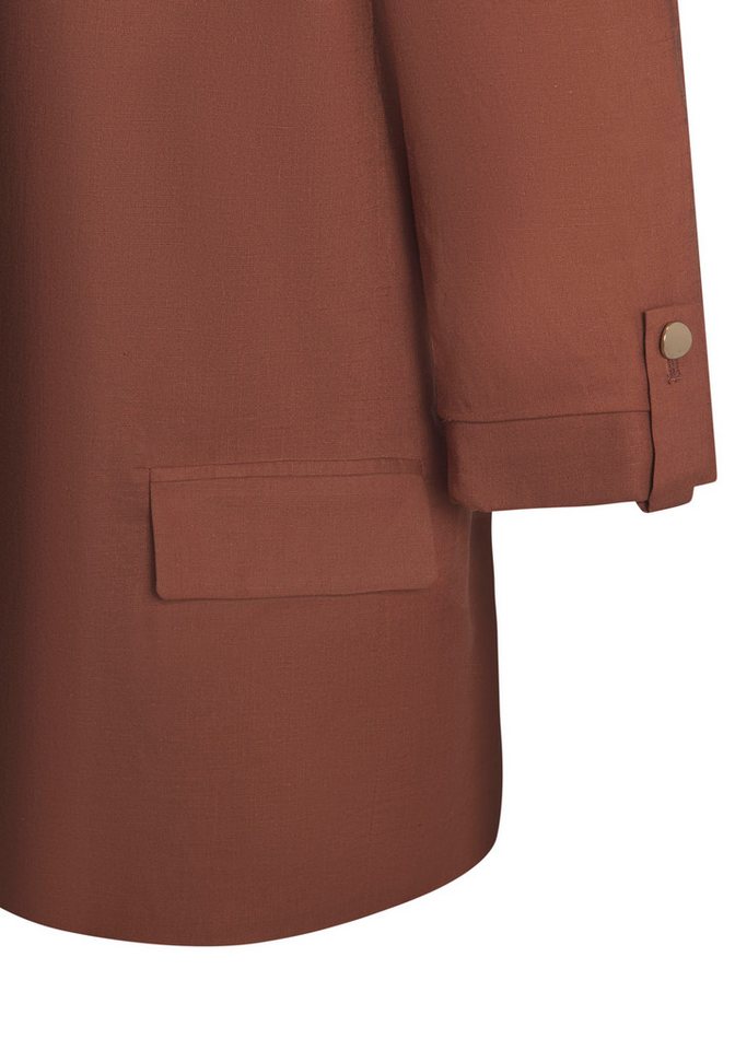 LASCANA Longblazer mit gerafften Ärmeln, aus leichter Webware mit Viskoseanteil leichter Sommerblazer, modische Blazerjacke, Business-Look, festlich – Bild 4 von 5