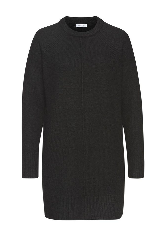 LASCANA Longpullover in lässiger Form aus supersofter Qualität langer Kuschelpulli, bequemes Pulloverkleid, kurzes Strickkleid, Basic – Bild 2 von 5